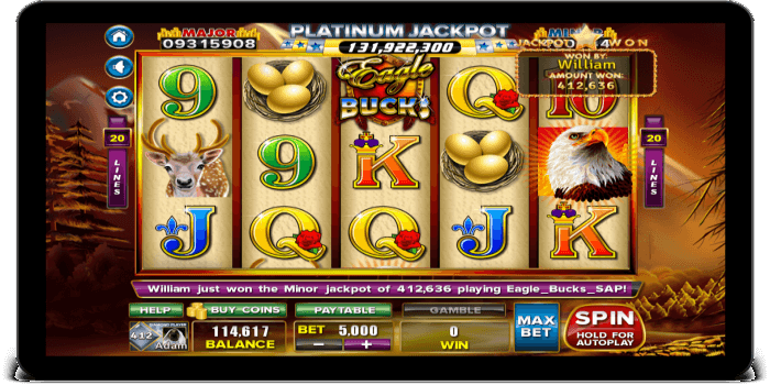 All slot machines come with pay tables.